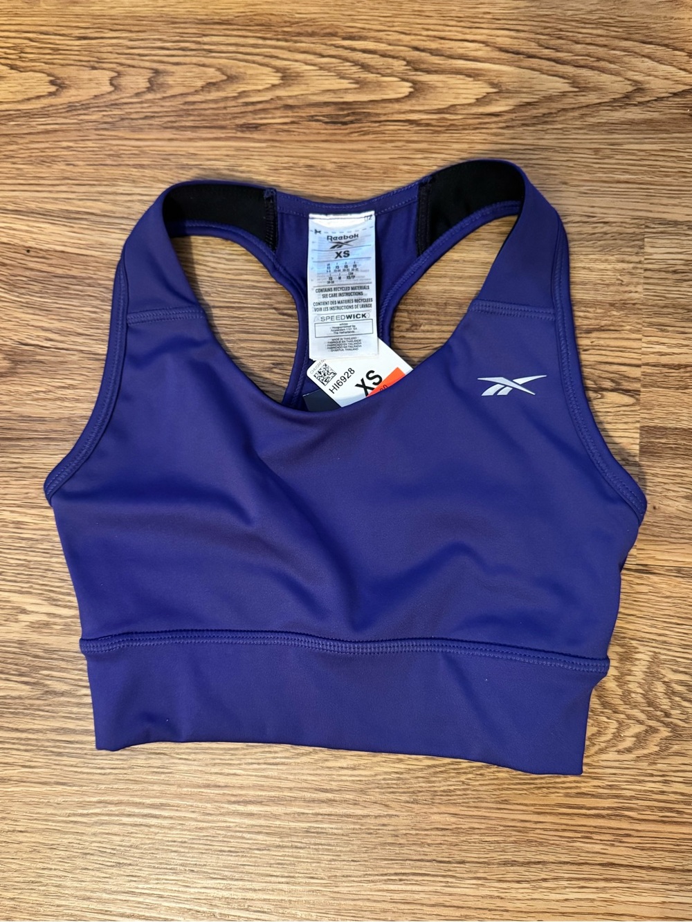 Reebok Purple Racerback Sports Bra NWT